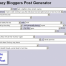 Thumbnail image for Lazy Bloggers Post Generator