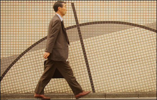 businessman walking